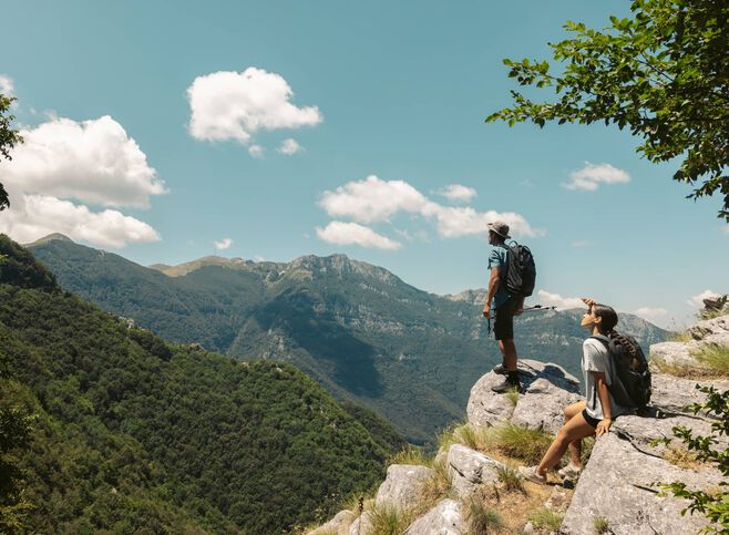 Admiring the peaks of Mt Pangaio 