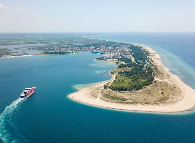 Keramoti beach near Kavala is also known as Ammoglossa (or sand tongue)