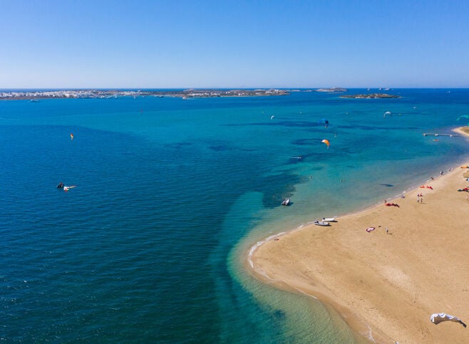 Paros is one of the most popular Greek islands for water sports