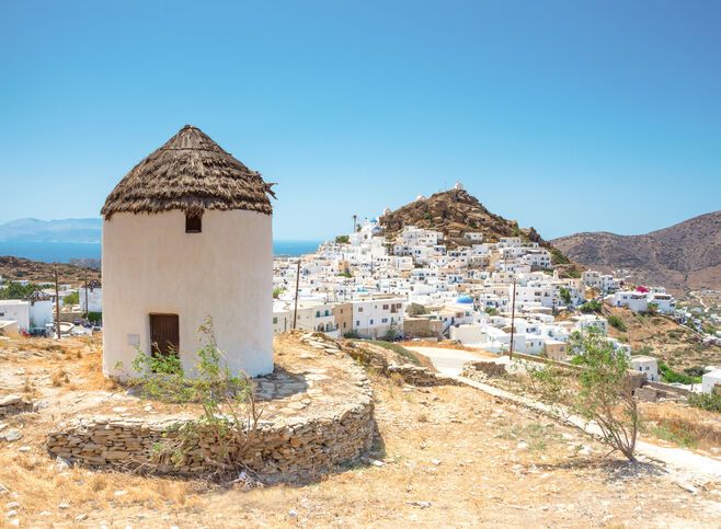 Τraditional wind mills in Ios island, Cyclades