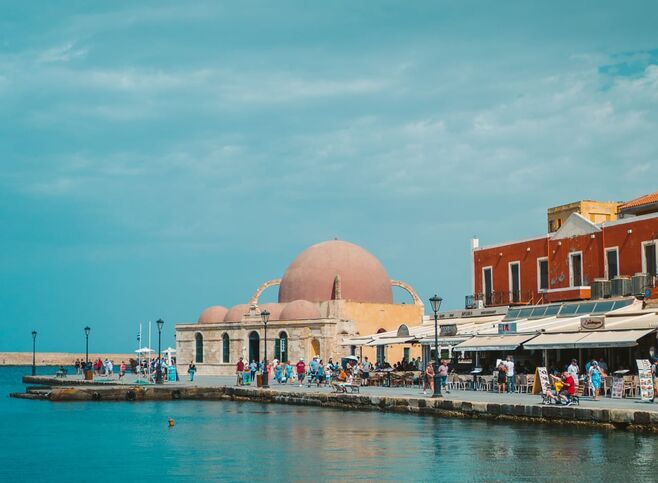 The Venetian port of Chania