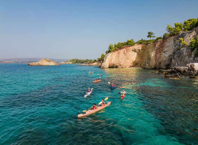 Kayaking in Kefalonia