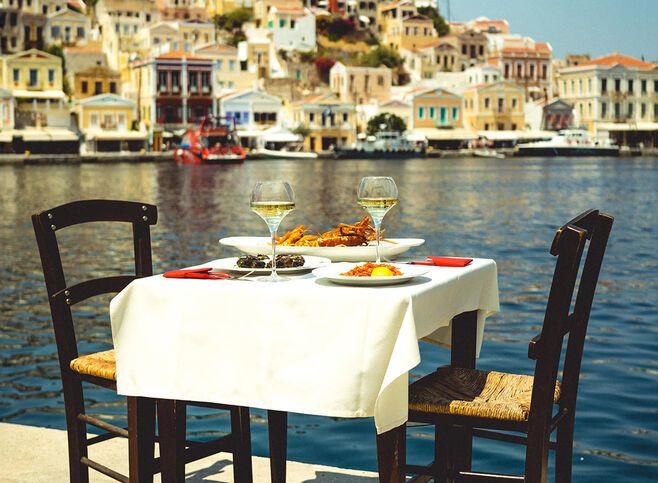 A view of Symi's port