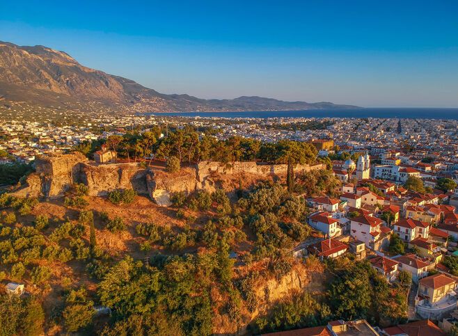 Aerial view of Kalamata