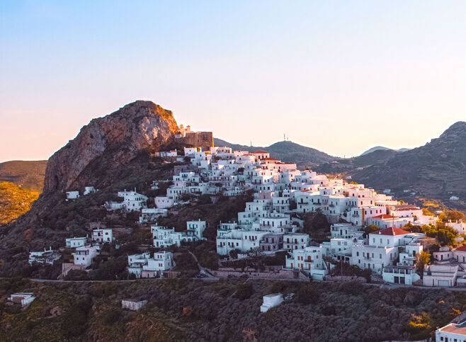 Aerial view of Skyros
