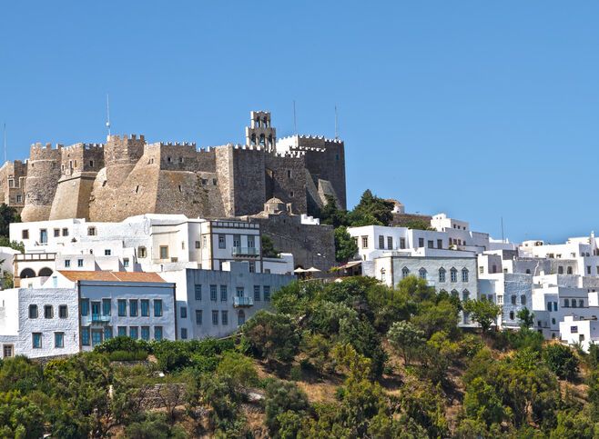 High on the hill above Hora, The Monastery of St John the Theologian