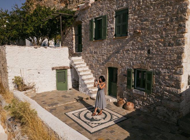 Megalo Chorio in Tilos, Greece