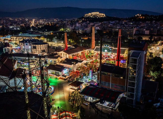 The Christmas Factory theme park in Athens
