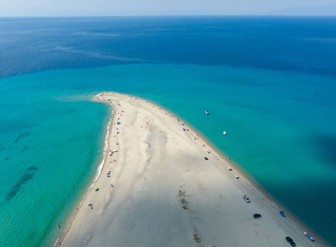 Aerial view of Possidi Cape