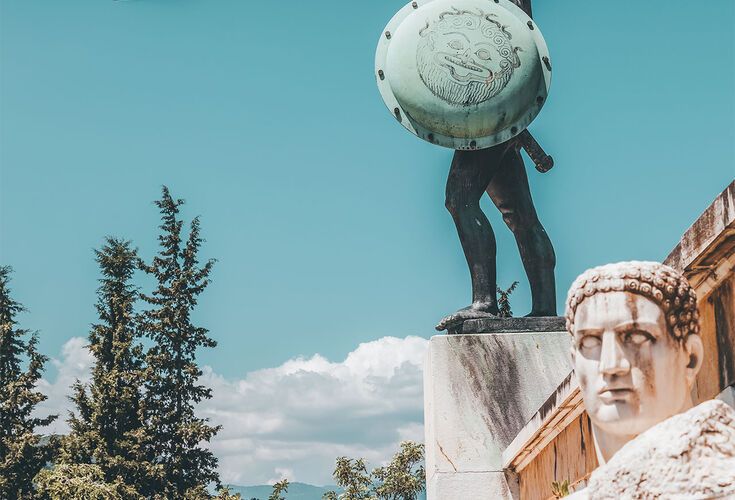 Estatua de Leónidas Termópilas