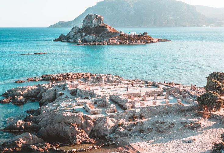 Agios Stefanos, one of the most photogenic beaches on Kos