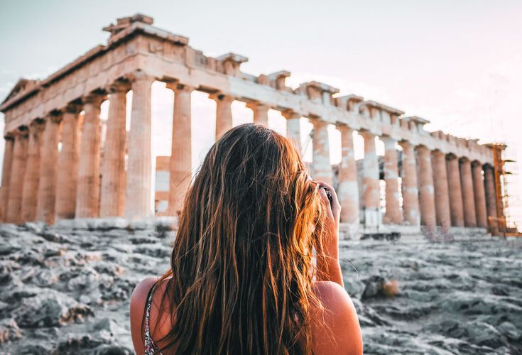 Here she is, standing proudly at the top of the Sacred Rock… the best known temple of the ancient world, the Parthenon