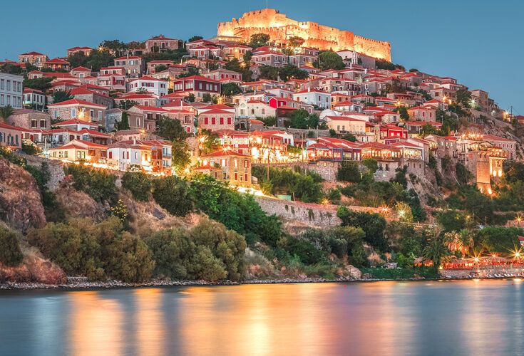 Molyvos, a castle town overwatching the Aegean Sea