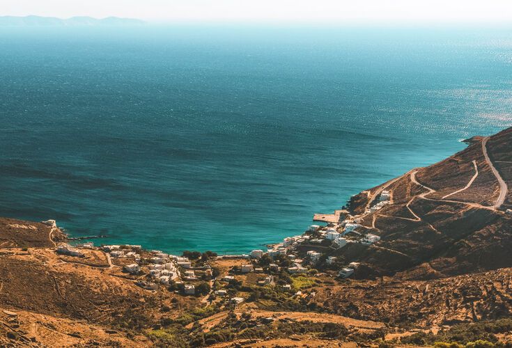 Panormos, a seaside village located on the northeast side of Tinos