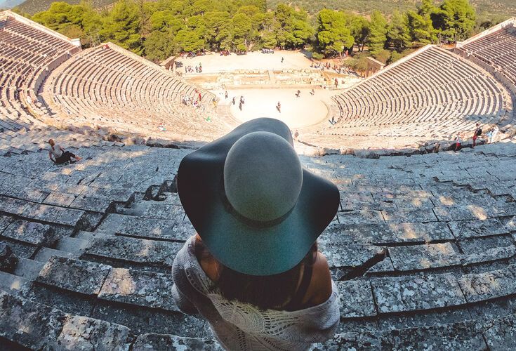 The ancient theatre of Epidaurus, A Unesco World Heritage Site