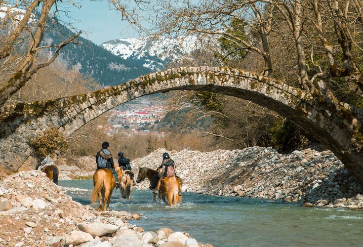 Multiple footpaths allow you to explore the countryside of Central greece