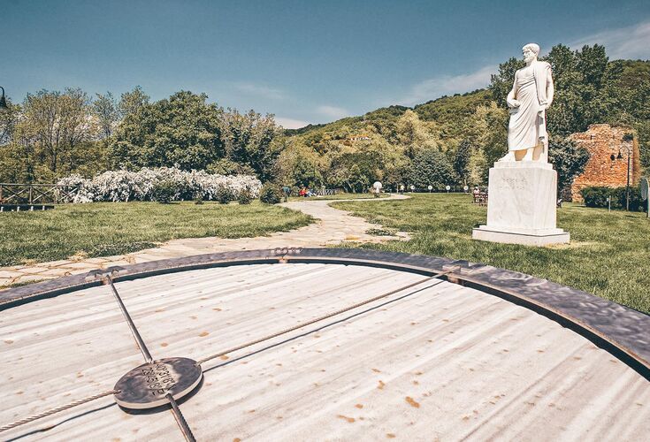 During Renaissance times Aristotle was known simply as ‘the Stagirist’- Aristotle's Park
