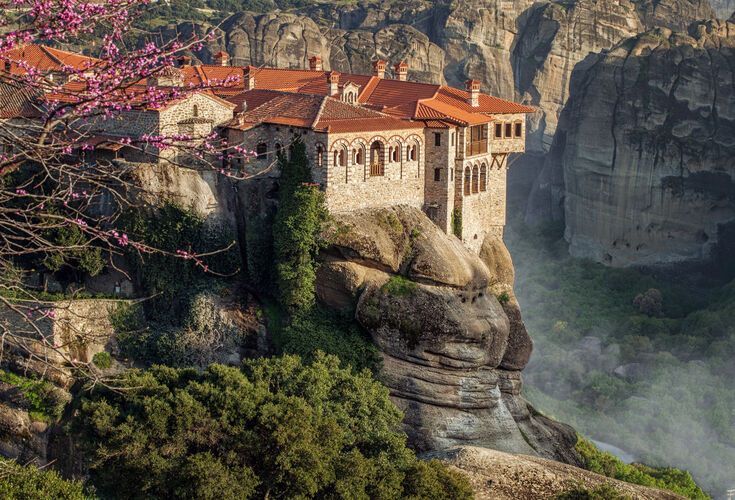 Spring in Meteora is especially beautiful, with nature in full bloom