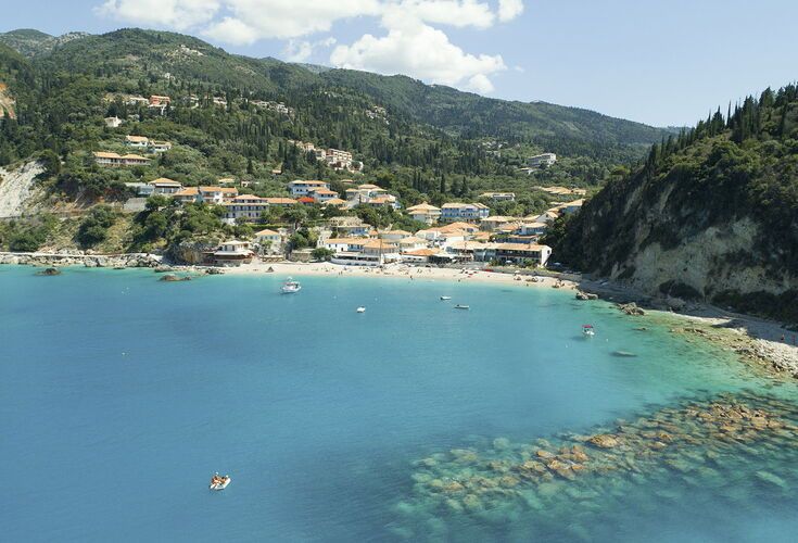 Cosy and family favourite Agios Nikitas beach 