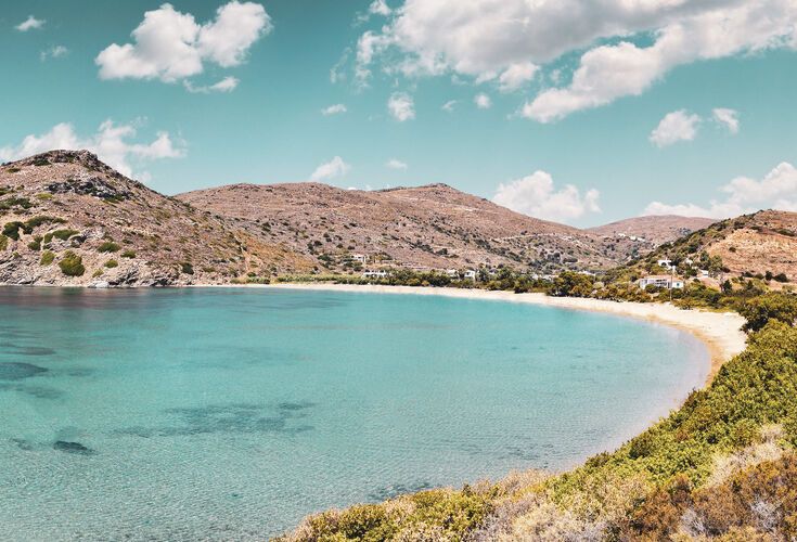 Fellos beach in Andros island