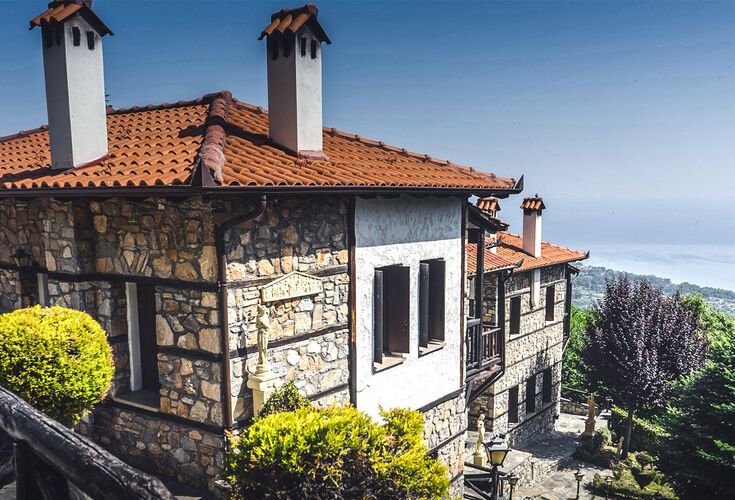 Traditional house in Palaios Panteleimonas village