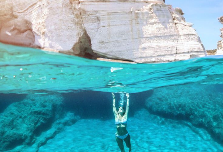 Get the snorkel, mask and flippers ready for this one (and your camera too), Kleftiko, Milos 
