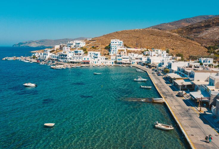 Panormos settlement is the perfect place for an evening stroll and a last taverna meal by the sea