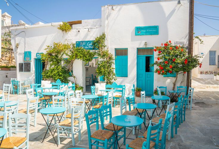 Arrêt pour un café dans l'après-midi à Pano Piazza