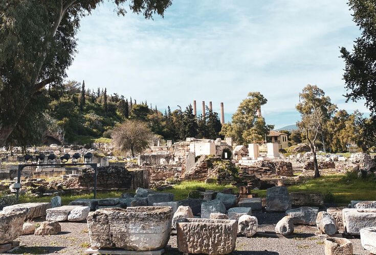 The archaeological site of Elefsina