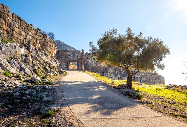 The archaeological site of Mycenae