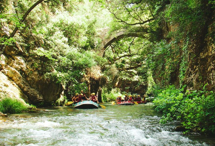 Rafting on Lousios River