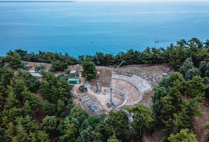 Ancient Theatre near Limenas in Thassos