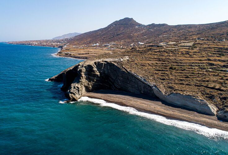 The most  most secluded and wild beach in Santorini