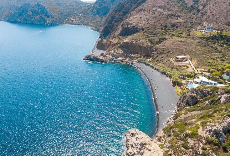 Mavra Volia beach, Chios island, Greece