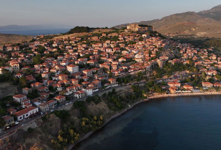 Molyvos village in Lesvos