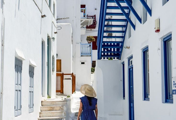 Every corner of Mykonos’ Hora has its own charm 