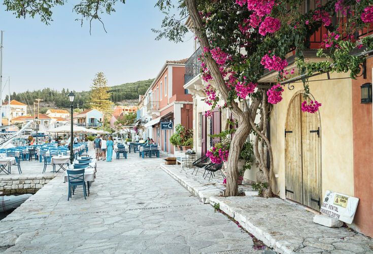 Fiskardo village in Kefalonia