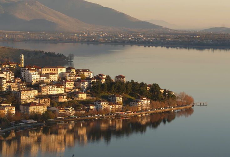 Aerial view of Kastoria