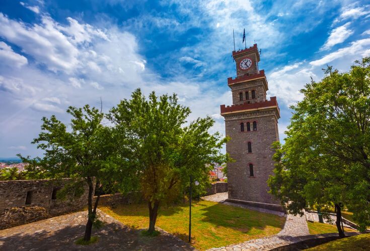 Trikala - Medieval tower with a clock