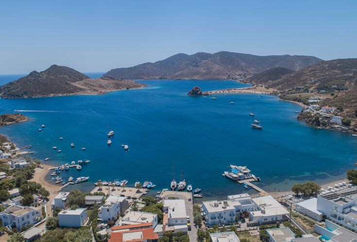 Grikos seaside village in Patmos