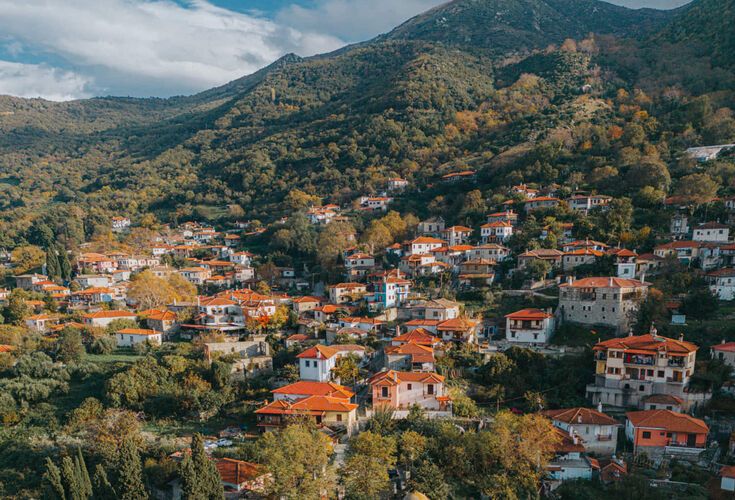 Ampelakia Village in Thessaly