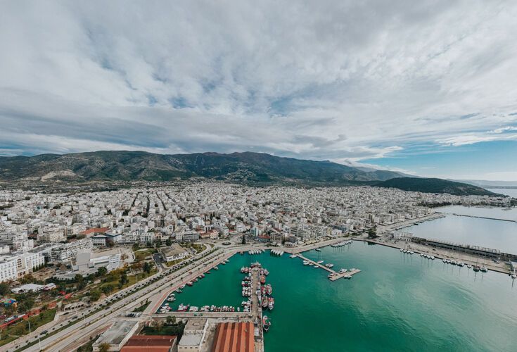 Aerial view of Volos