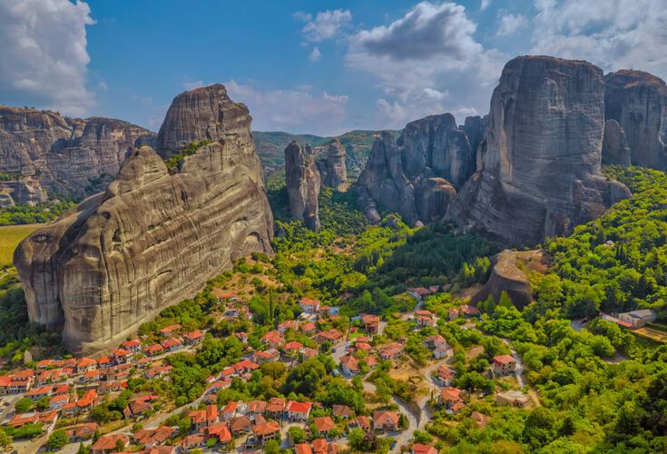 Kastraki, a peaceful village close to Meteora