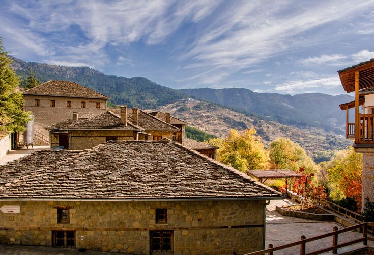Metsovo is another famous mountain settlement with a balcony view over the Pindus mountains