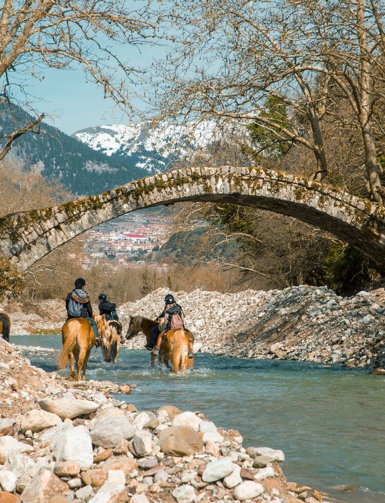 Multiple footpaths allow you to explore the countryside of Central greece