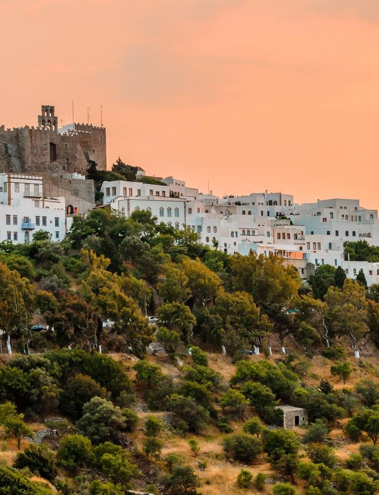 High on the hill above Hora, The Monastery of St John the Theologian