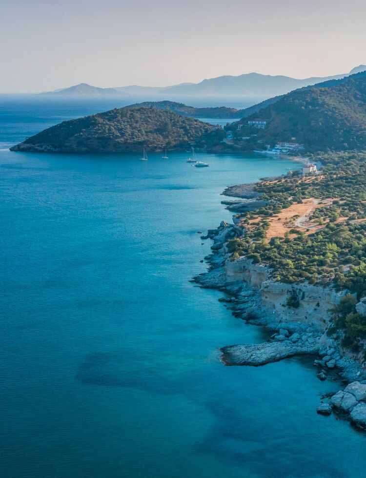 Samos aerial view