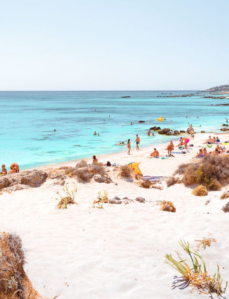 Elafonisos'taki Simos Plajı'nda iki duble cennet 
