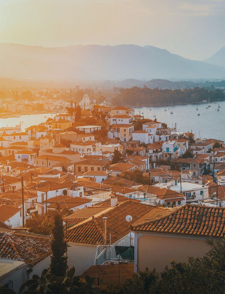 Sunset in Poros island