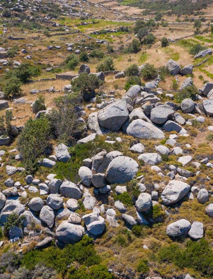 Volakes rocks near Volax village in Tinos